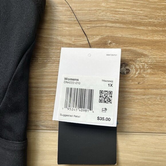 NWT Nike Indy Black Sports Bra - Adjustable Straps Plus Size 1X - Picture 3 of 10